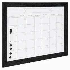 DesignOvations Beatrice Magnetic Framed Dry-Erase Monthly Calendar, Melamine, 23