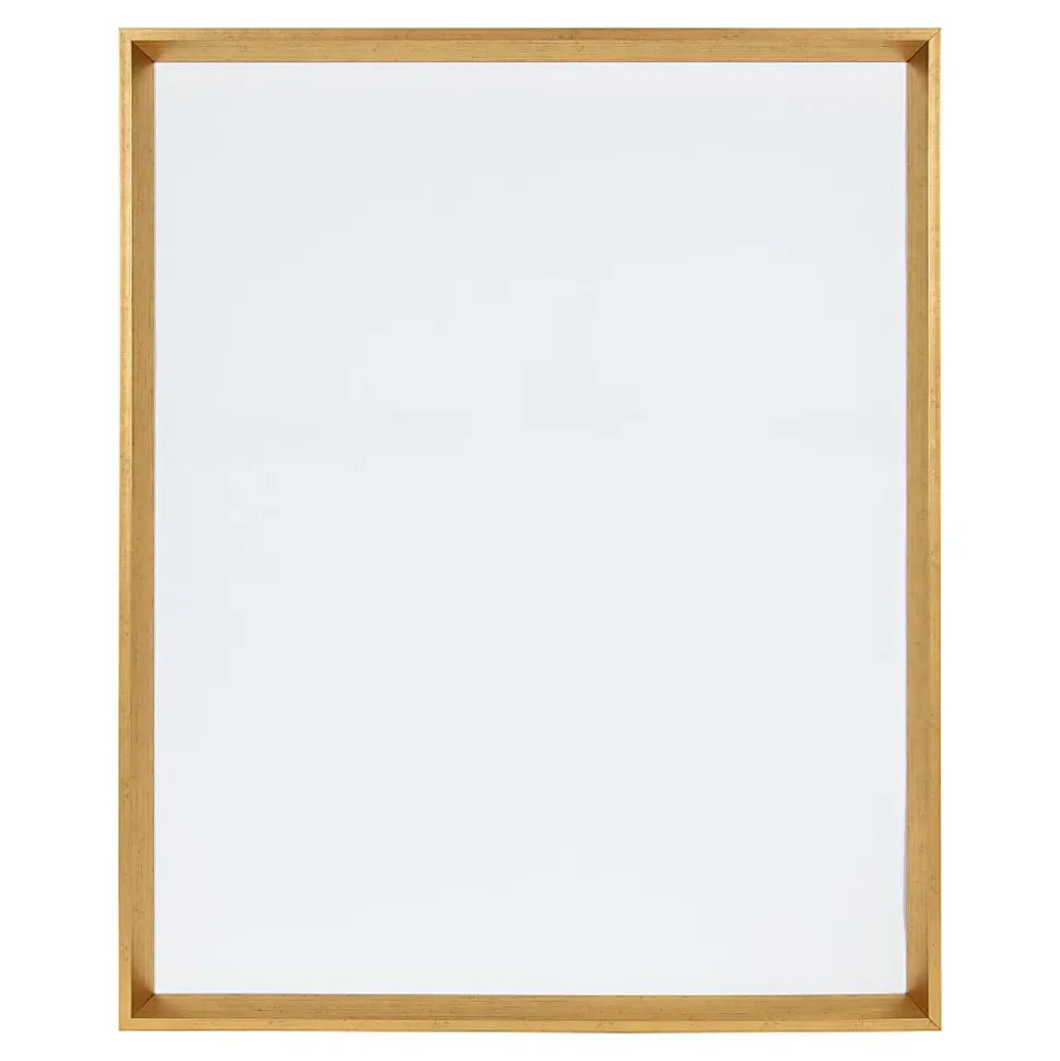 DesignOvations Kate and Laurel Calter Magnetic Framed Dry Erase Board, Melamine, 25 1/2 x 31 1/2 , White, Gold Plastic Frame
