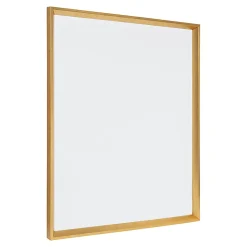 DesignOvations Kate and Laurel Calter Magnetic Framed Dry Erase Board, Melamine, 25 1/2 x 31 1/2 , White, Gold Plastic Frame