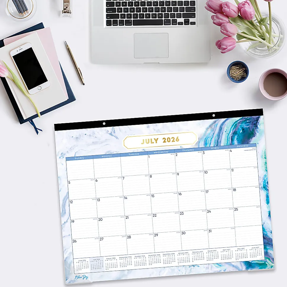 Desk Pad Planning Calendar BS Gemma - 22x17 AY26-27 Monthly