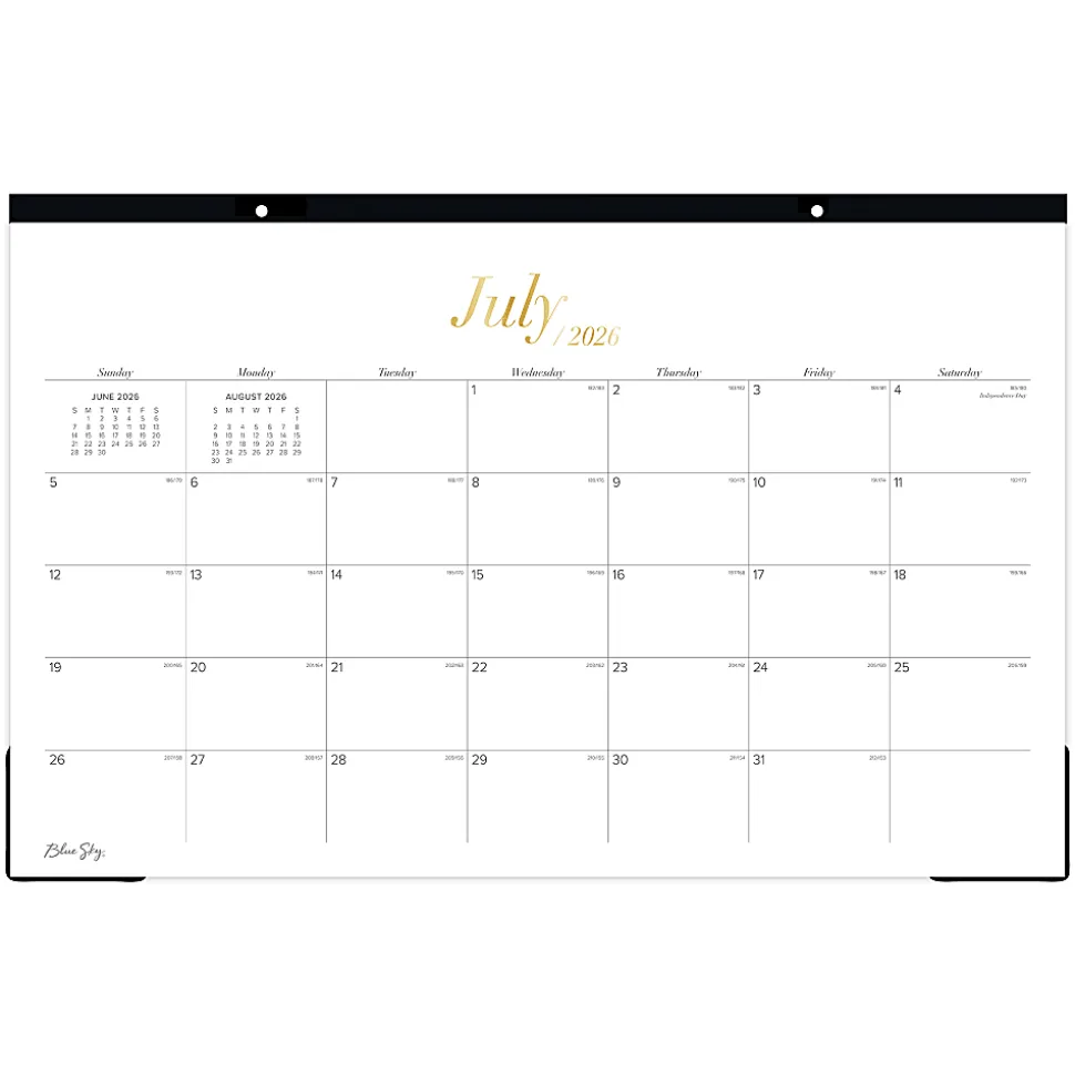 DESK PAD PLANNING CALENDAR BS ELEVATED - 17X11 AY26-27 MONTHLY