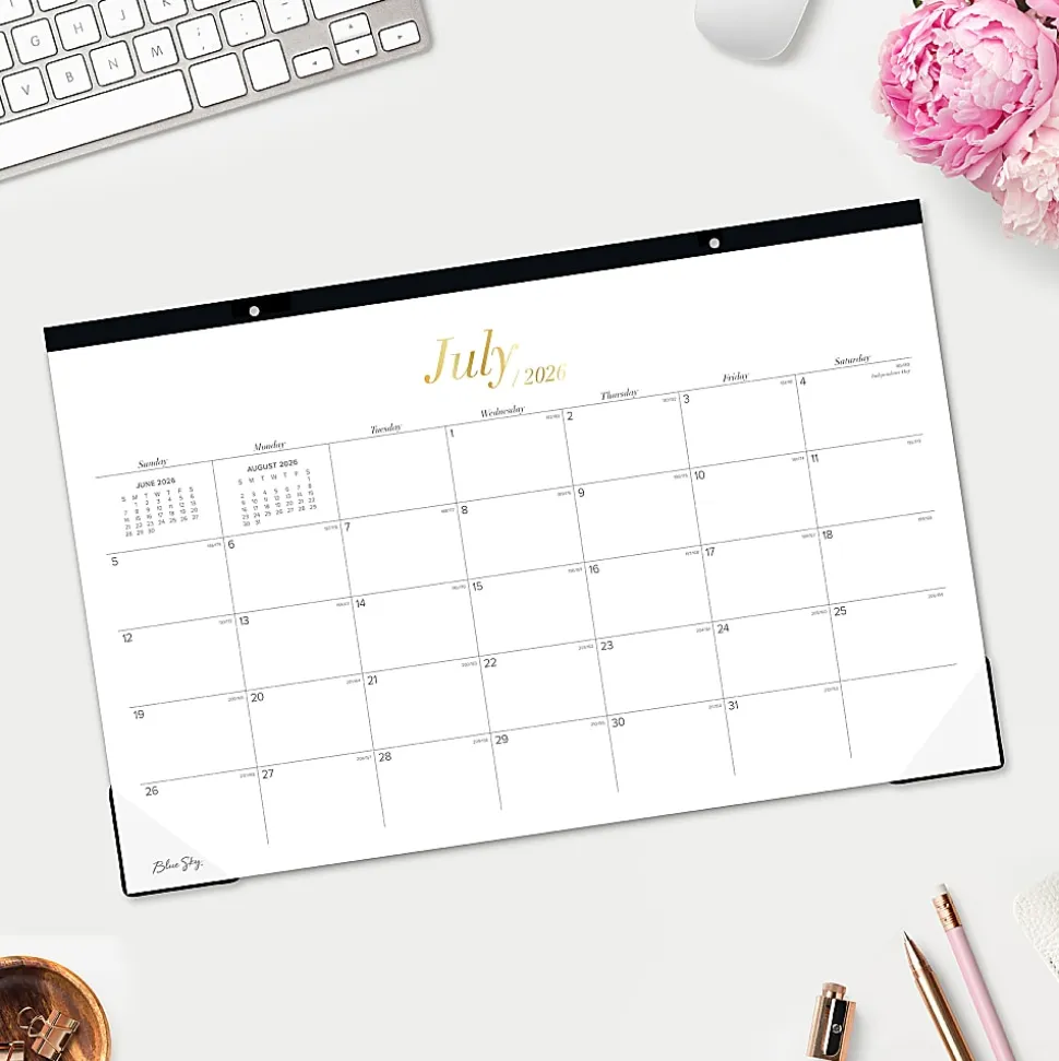 DESK PAD PLANNING CALENDAR BS ELEVATED - 17X11 AY26-27 MONTHLY