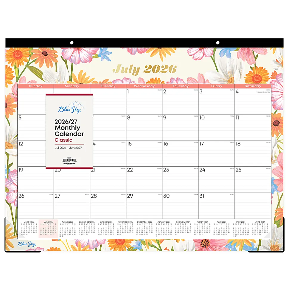 DESK PAD PLANNING CALENDAR BS JULIEN LIGHT - 22X17 AY26-27 MONTHLY