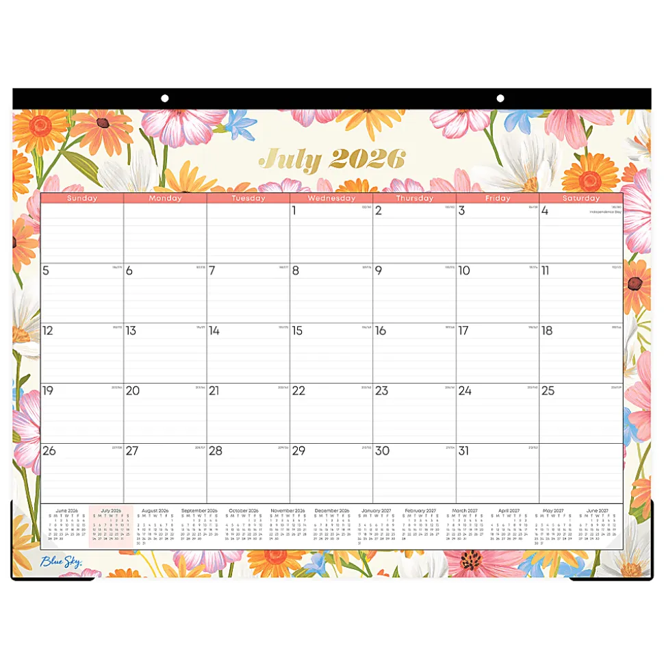 DESK PAD PLANNING CALENDAR BS JULIEN LIGHT - 22X17 AY26-27 MONTHLY