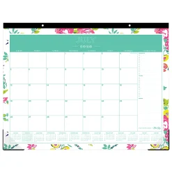 Desk Pad Planning Calendar DD Peyton White - 22x17 AY26-27 Monthly