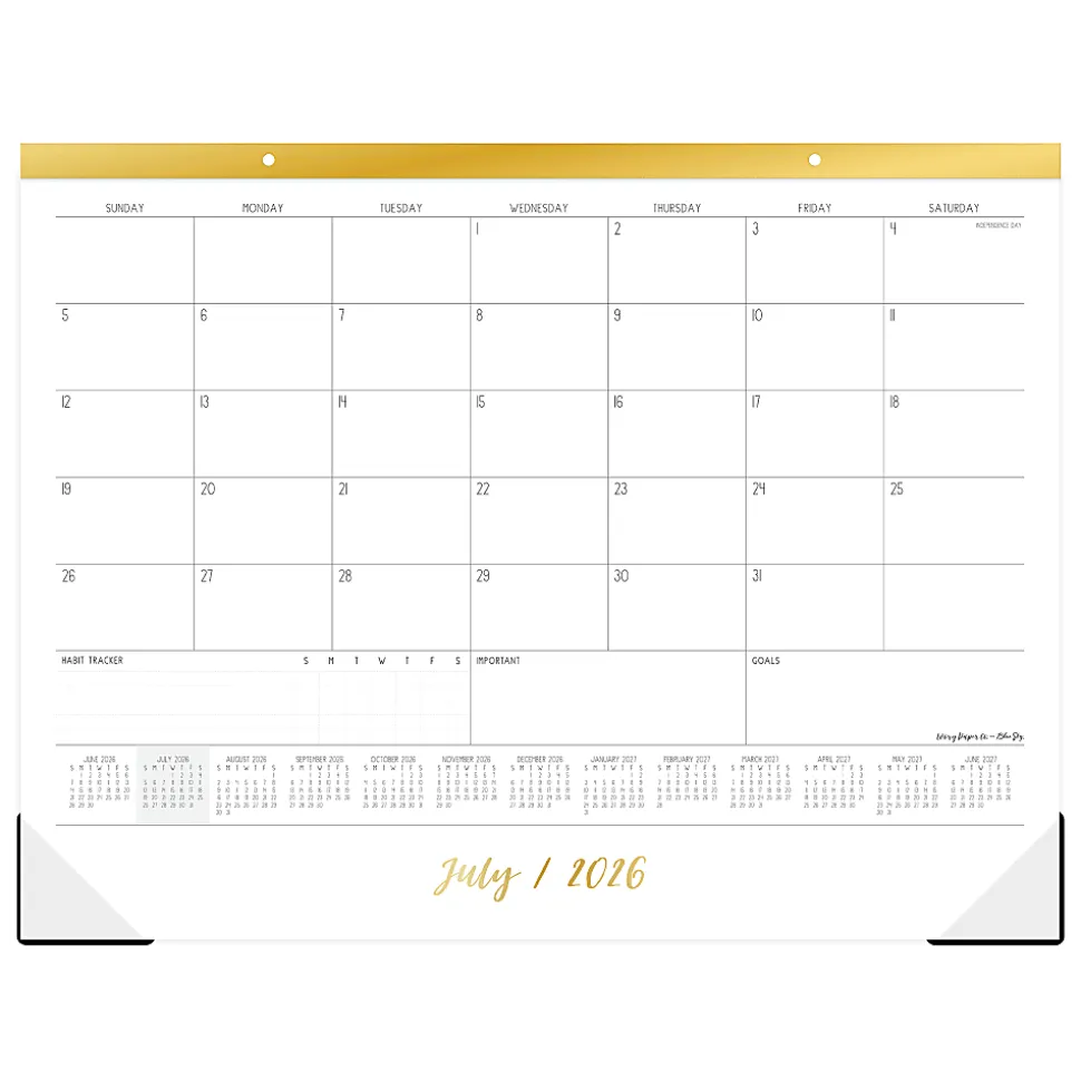 DESK PAD PLANNING CALENDAR IPC ELEVATED IPC - 22X17 AY26-27 MONTHLY