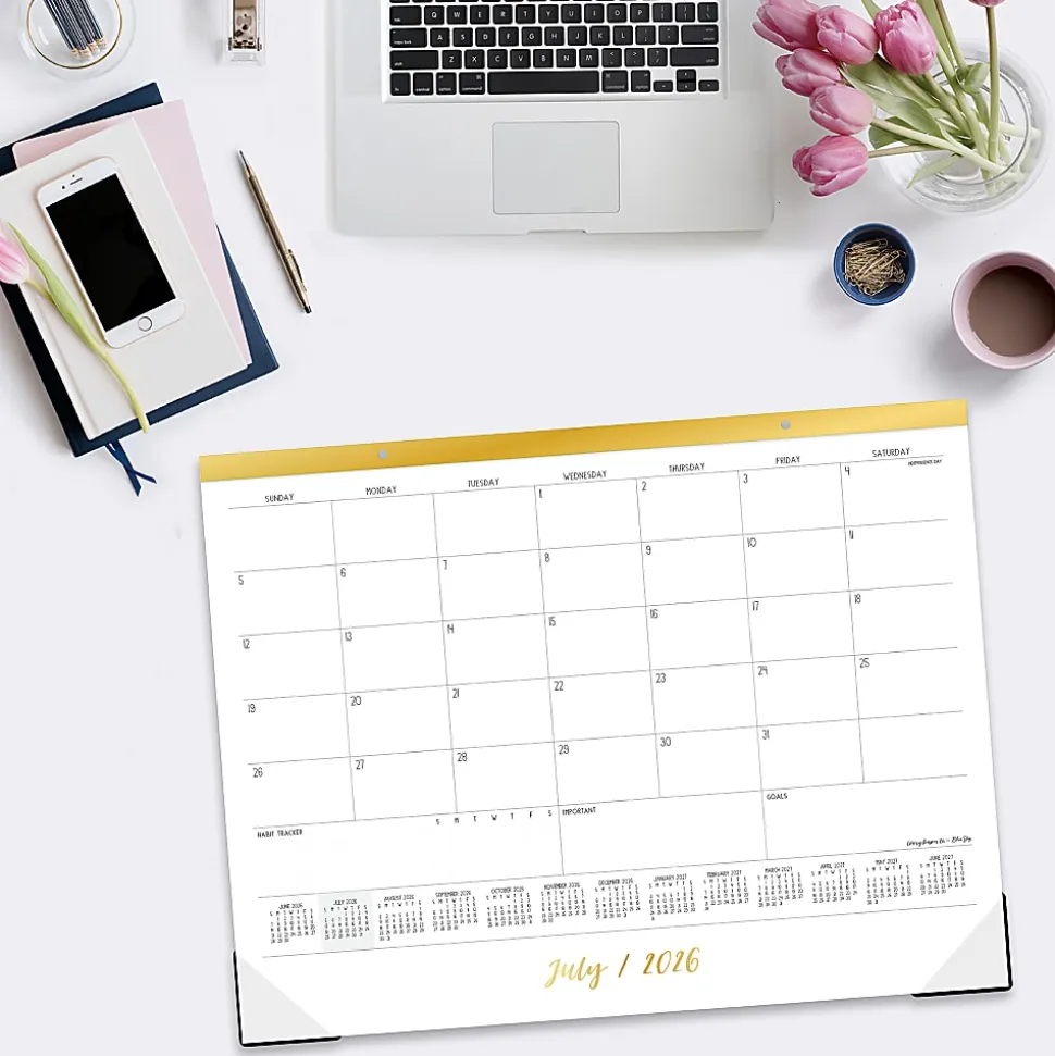 DESK PAD PLANNING CALENDAR IPC ELEVATED IPC - 22X17 AY26-27 MONTHLY