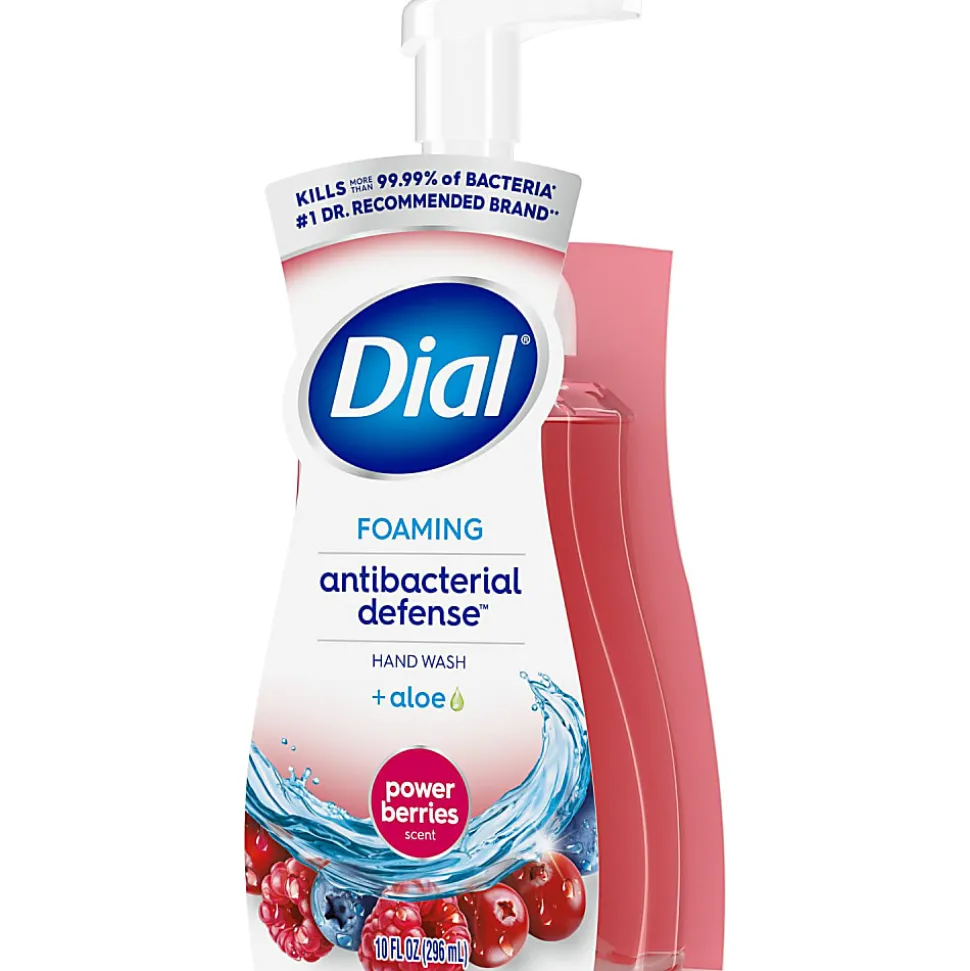 Dial® Antibacterial Foaming Hand Wash, Power Berries Scent, 10 oz, 8/Carton