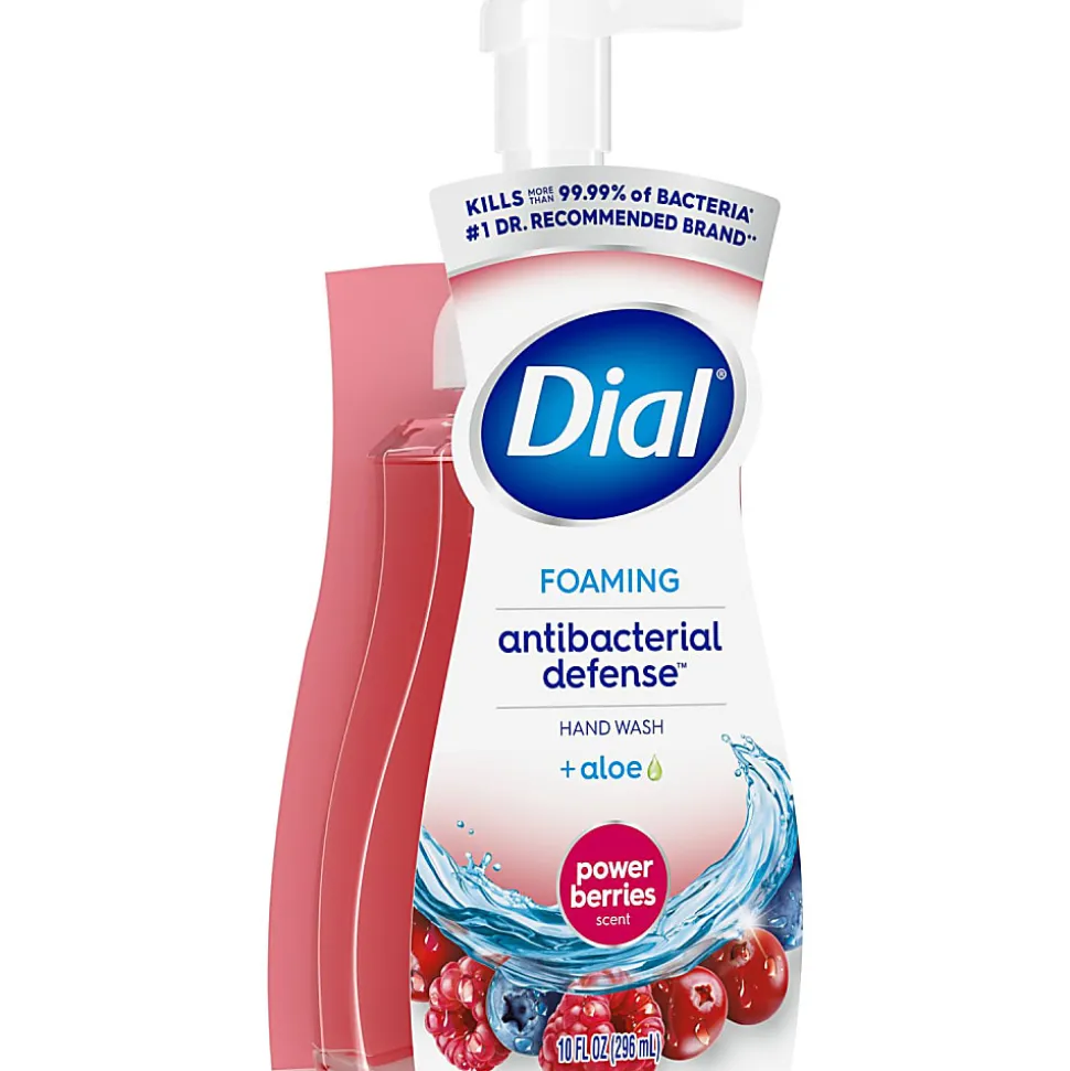 Dial® Antibacterial Foaming Hand Wash, Power Berries Scent, 10 oz, 8/Carton