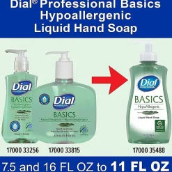 Dial Professional Basics Hypoallergenic Liquid Hand Soap, 35488CT
