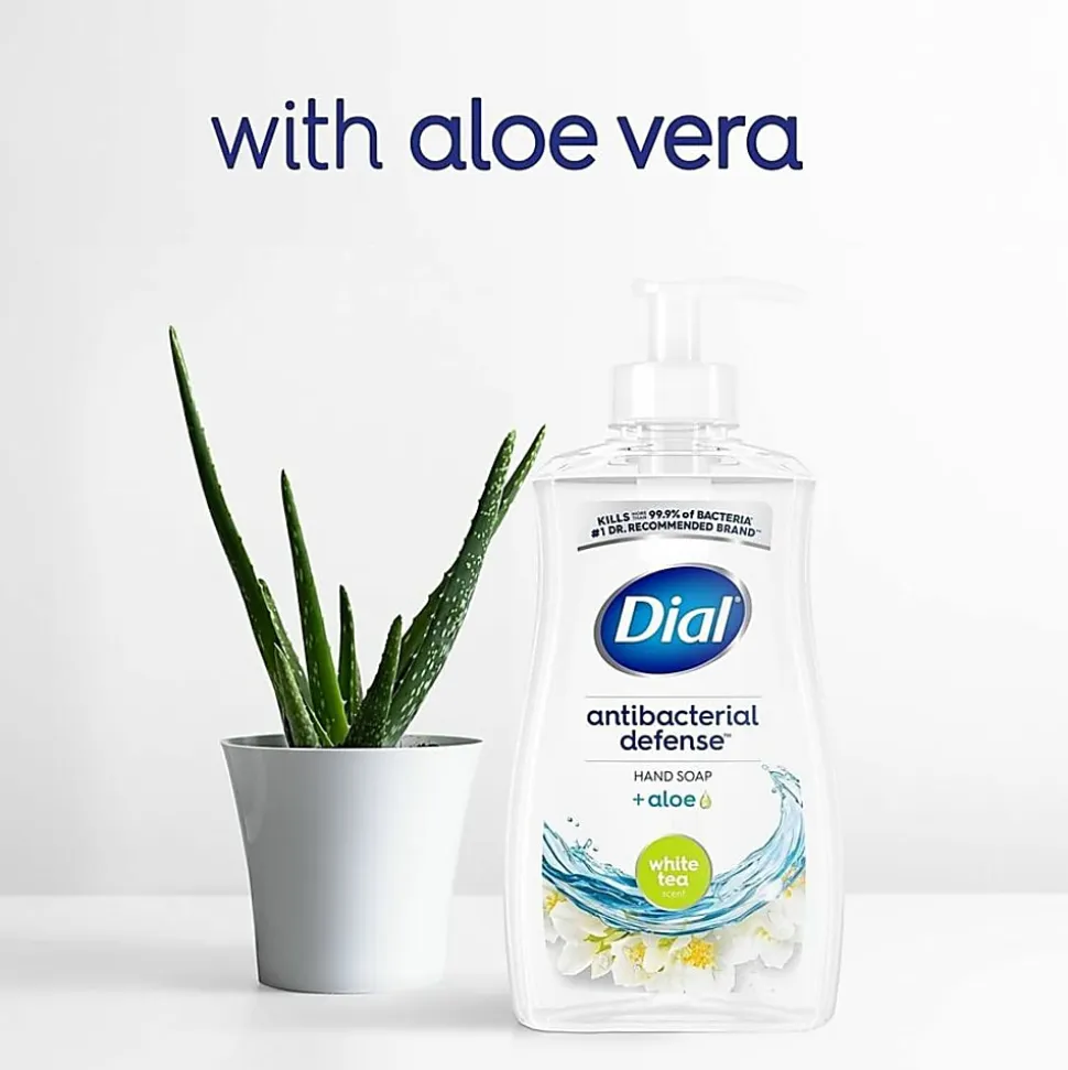 Dial White Tea Antibacterial Hand Soap - White Tea Scent - 11 fl oz - Pump Dispenser - Bacteria Remover - 20940