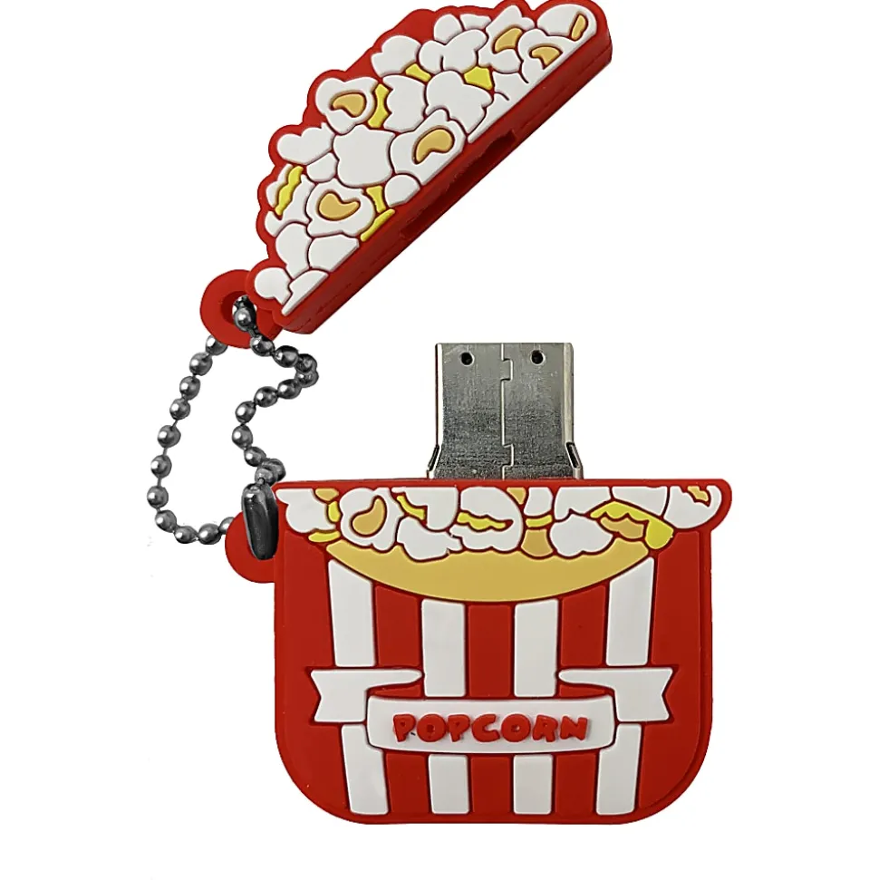 Digital Energy World USB Flash Drive, 16GB, Popcorn