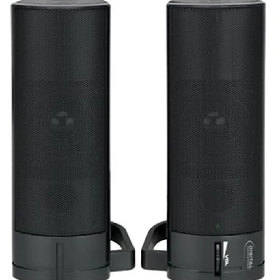 Digital Innovations AcoustiX™ 2.0 USB Desktop/Soundbar Speaker System, Black