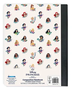 Disney Princess Wide Ruled Licensed Composition Notebook, 9.5