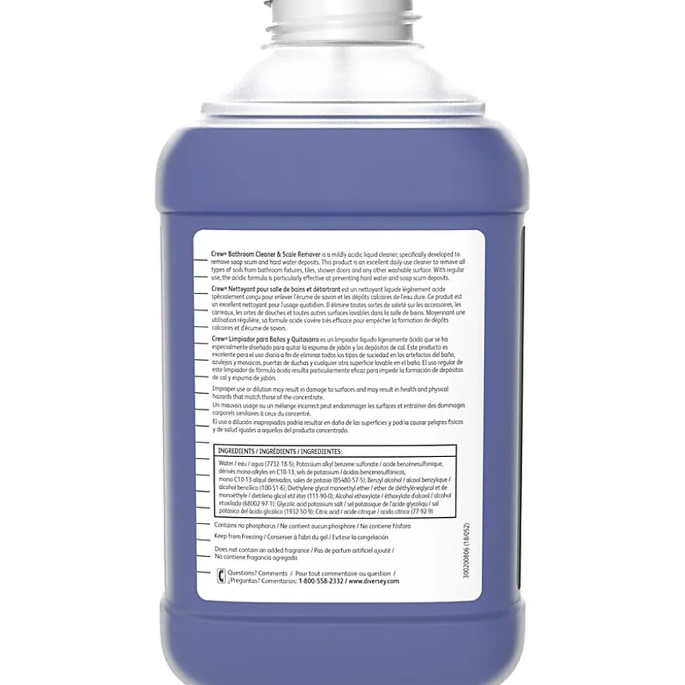Diversey™ Crew® Bathroom Cleaner And Scale Remover, 83.2 Oz Bottle, Case Of 2