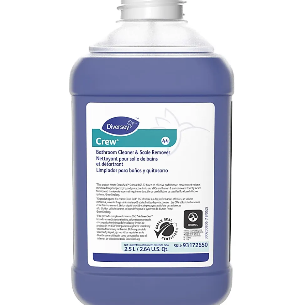 Diversey™ Crew® Bathroom Cleaner And Scale Remover, 83.2 Oz Bottle, Case Of 2