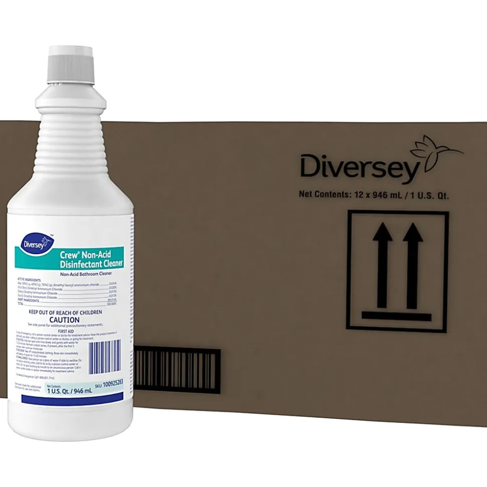 Diversey Crew Non-Acid Disinfecting Cleaner, Fresh Scent, 32 Oz