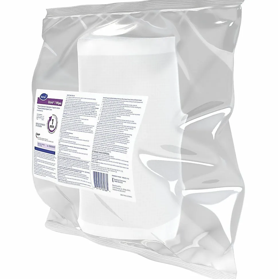 Diversey Oxivir 1 Disinfectant Wipes, 11" x 12", 160 Wipes Per Pouch, Case Of 4 Pouches