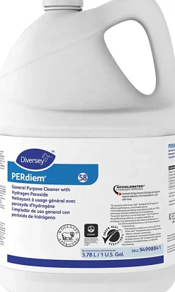 Diversey PERdiem General Purpose Cleaner With Hydrogen Peroxide, 1 Gallon, Case Of 4 Jugs
