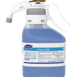 Diversey Virex II 1-Step Disinfectant Cleaner And Deodorant, 47.34 Oz, Minty Scent, Pack Of 2 Containers