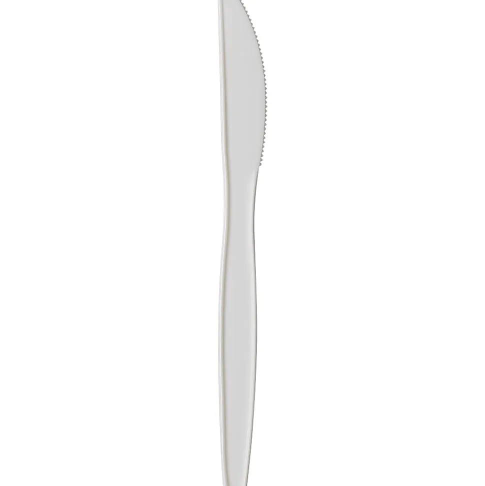 Dixie® Bulk Case Plastic Knives, White, Case Of 1,000
