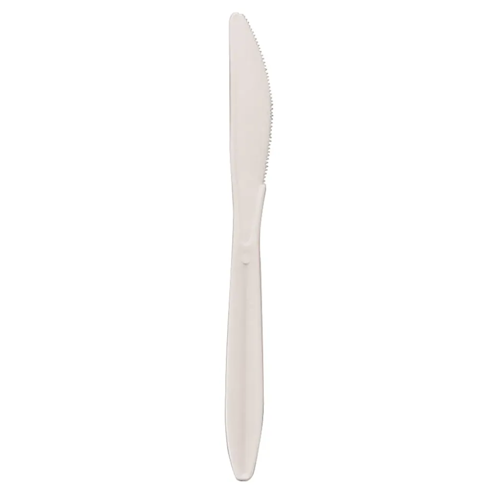 Dixie® Bulk Case Plastic Knives, White, Case Of 1,000