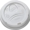 Dixie Drink-thru Lid - Round - Plastic - White - 100 / Pack