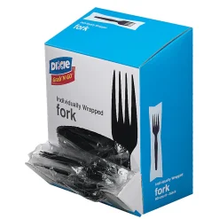 Dixie® Grab'N Go™ Forks, Black, 90 Per Box, Pack Of 6 Boxes