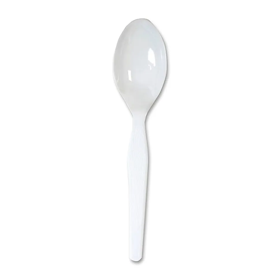 Dixie® Heavy/Medium-Weight Spoons, White, Pack Of 1,000