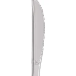 Dixie Heavyweight Plastic Cutlery - Knife - 1 x Knife - Breakroom - Disposable - Clear - 1000 / Carton