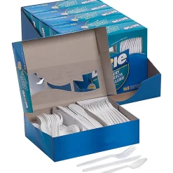 Dixie® Heavy-Weight Plastic Cutlery Combo Box, White, Box Of 168