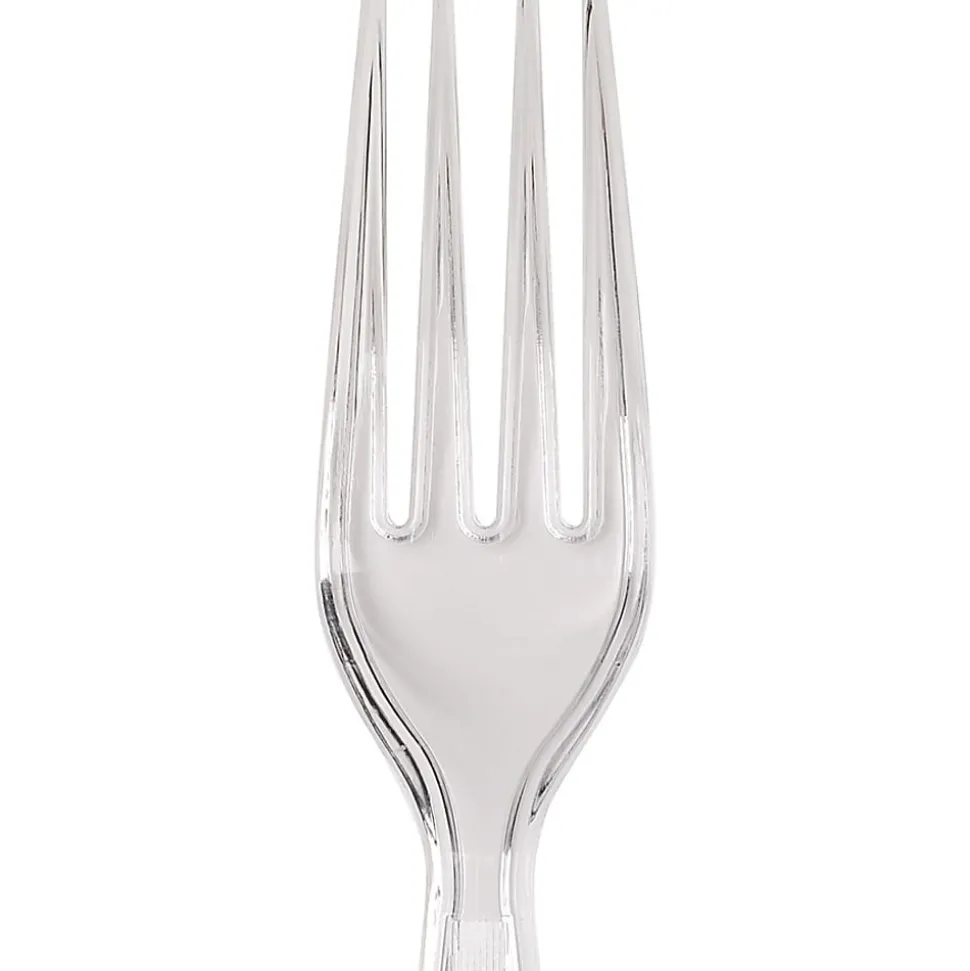 Dixie® Heavyweight Plastic Forks, Clear, Pack Of 1,000 Forks