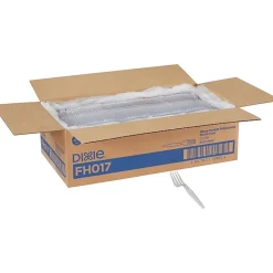 Dixie® Heavyweight Plastic Forks, Clear, Pack Of 1,000 Forks