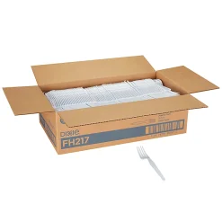 Dixie® Heavy-Weight Polystyrene Disposable Forks, 7.13