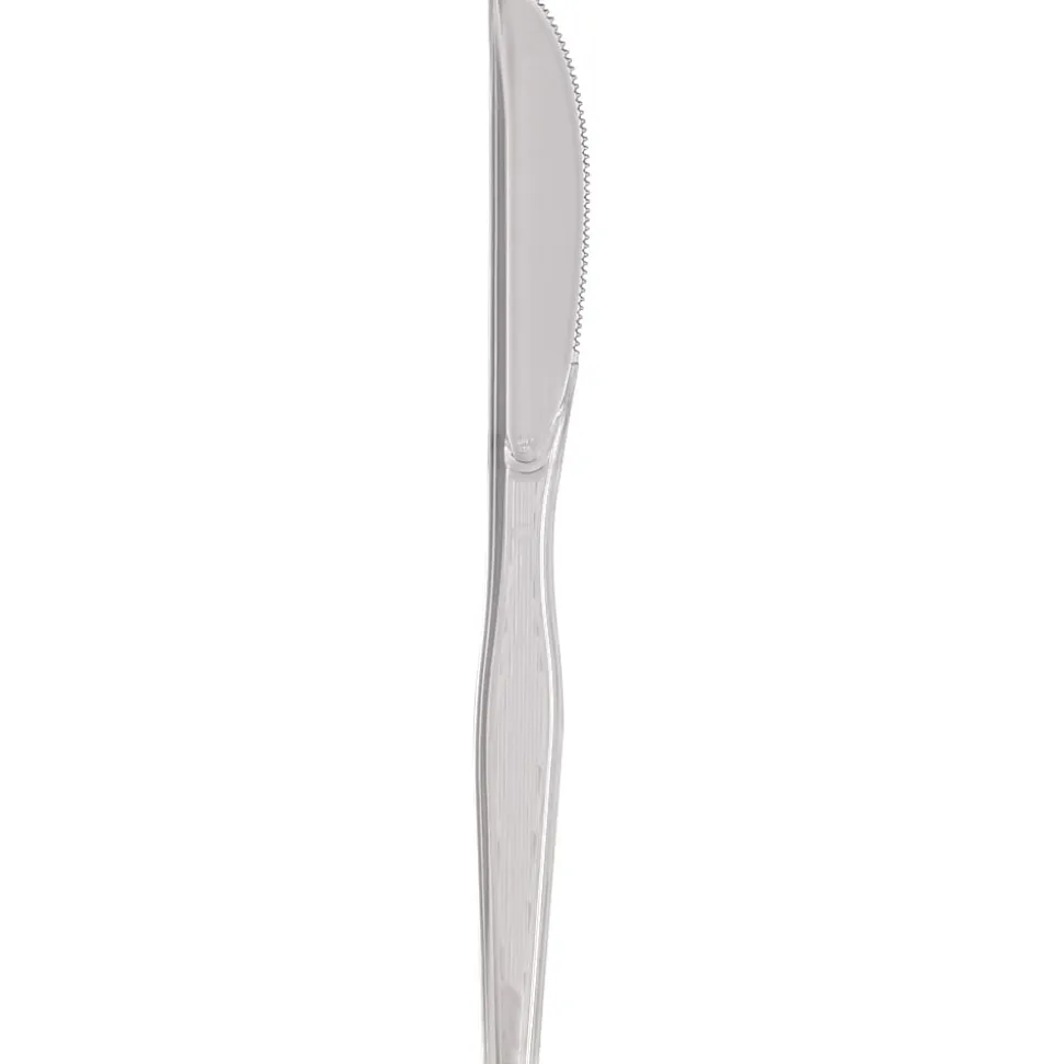 Dixie® Heavyweight Polystyrene Knives, Clear, Carton Of 1,000 Knives