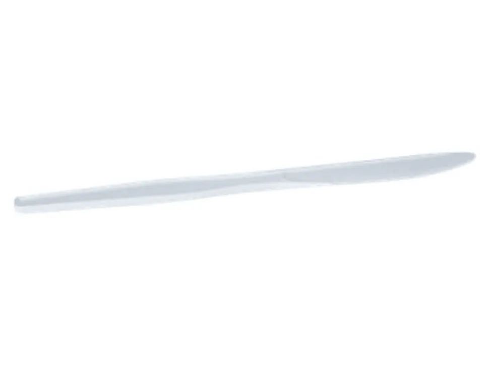 Dixie® Heavy-Weight Polystyrene Disposable Knives, 7.5"L, White, 1000 Per Case
