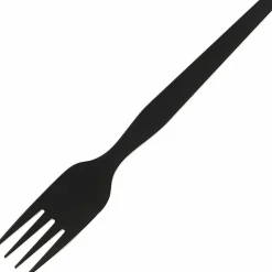 DIXIE® MEDIUM-WEIGHT POLYSTYRENE DISPOSABLE PLASTIC FORKS GRAB-N-GO® BY GP PRO (GEORGIA-PACIFIC), BLACK, 24 PACKS PER CASE