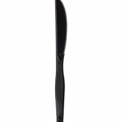 Dixie® Medium-Weight Utensils, Knives, Black, Box Of 100