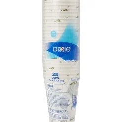 Dixie® Paper Hot Cups, 12 Oz., Pathways, Carton Of 500