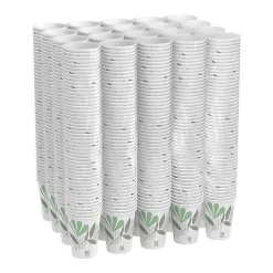 Dixie® Paper Hot Cups, 12 oz, Pathways, 1000 Count (50 Cups per Pack, 20 Packs per Case)