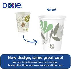 Dixie® Pathways® Paper Hot Cups, Leaves, 16 Oz, Carton Of 1,000