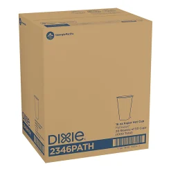 Dixie® Pathways® Paper Hot Cups, Leaves, 16 Oz, Carton Of 1,000