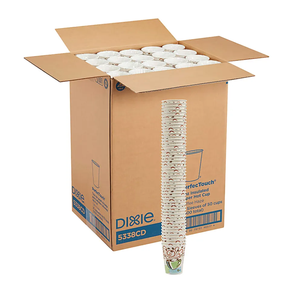 Dixie® PerfecTouch by GP PRO Hot Cups, 8 Oz, Pack Of 50 Cups