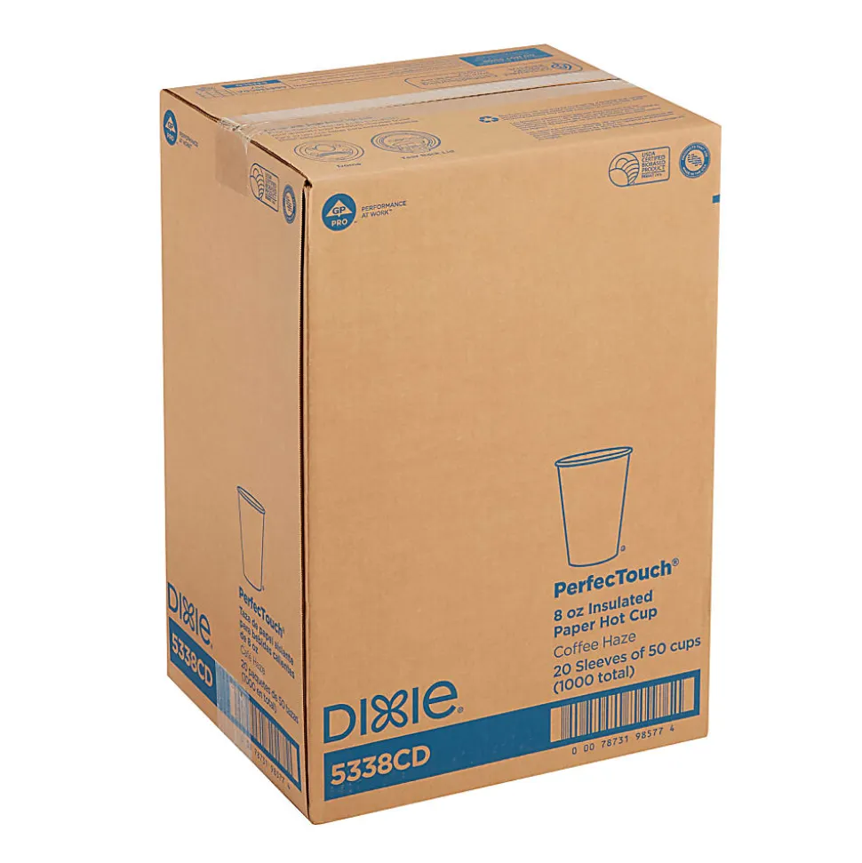 Dixie® PerfecTouch by GP PRO Hot Cups, 8 Oz, Pack Of 50 Cups