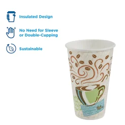 Dixie® PerfecTouch by GP PRO Hot Cups, 16 Oz, Pack Of 50 Cups