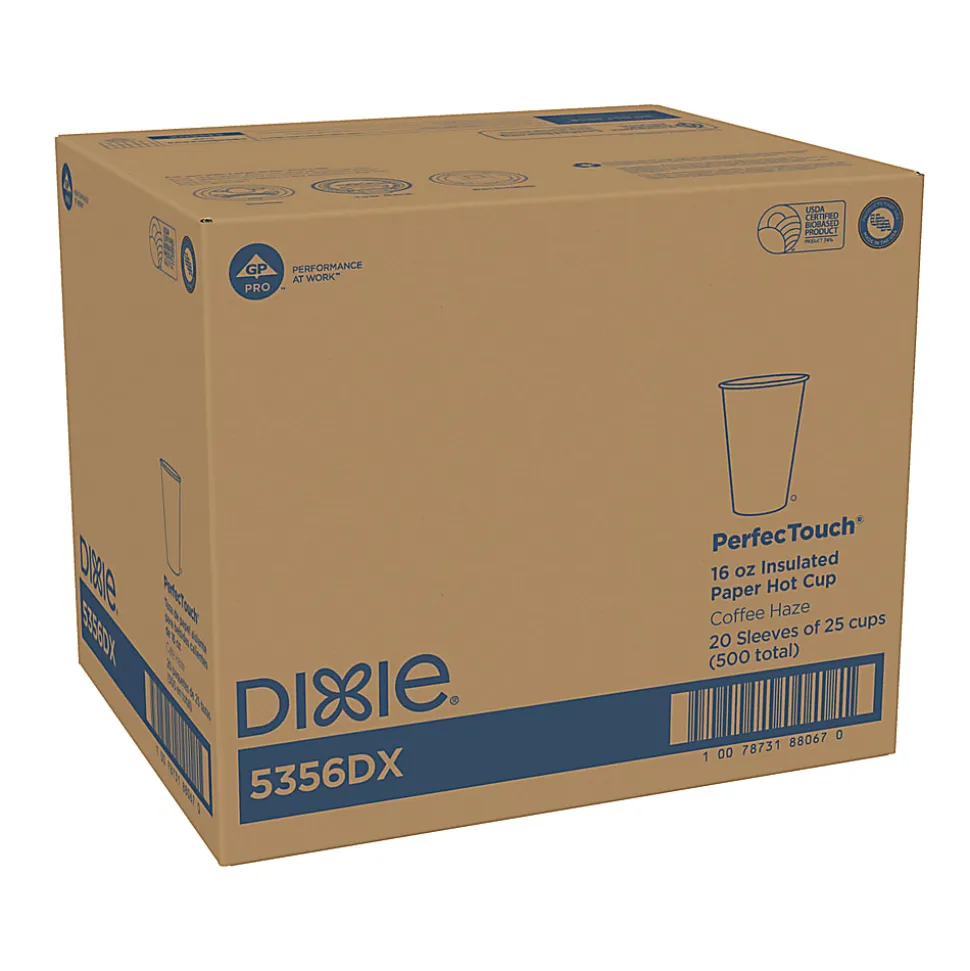 Dixie® PerfecTouch® by GP PRO Hot Cups, 16 Oz., Pack Of 25