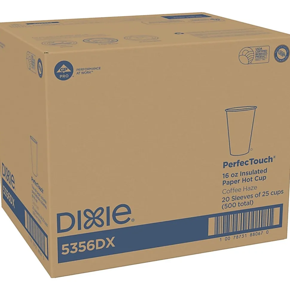 Dixie® PerfecTouch® by GP PRO Hot Cups, 16 Oz., Pack Of 25