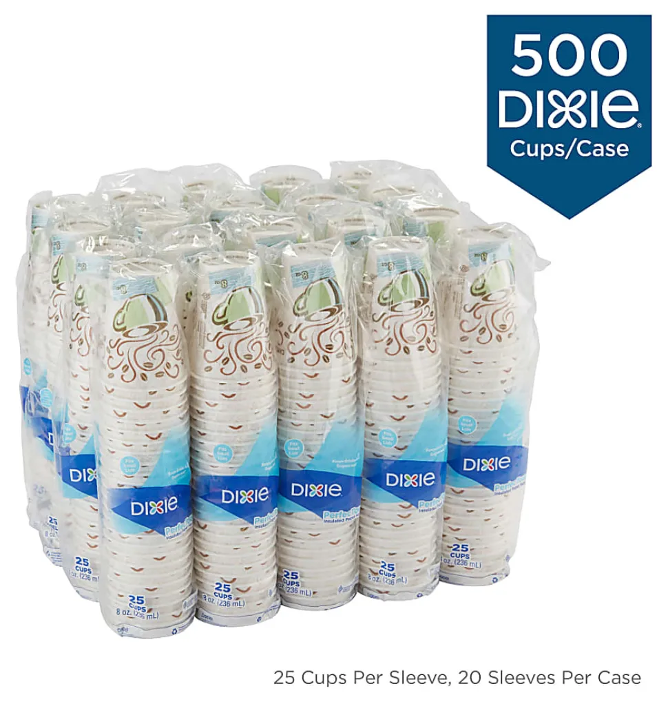 Dixie® PerfecTouch® by GP PRO Hot Cups, 8 Oz., Box Of 500