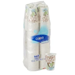 Dixie® PerfecTouch® Insulated Paper Hot Cup, 12 Oz, Multicolor, Pack Of 960
