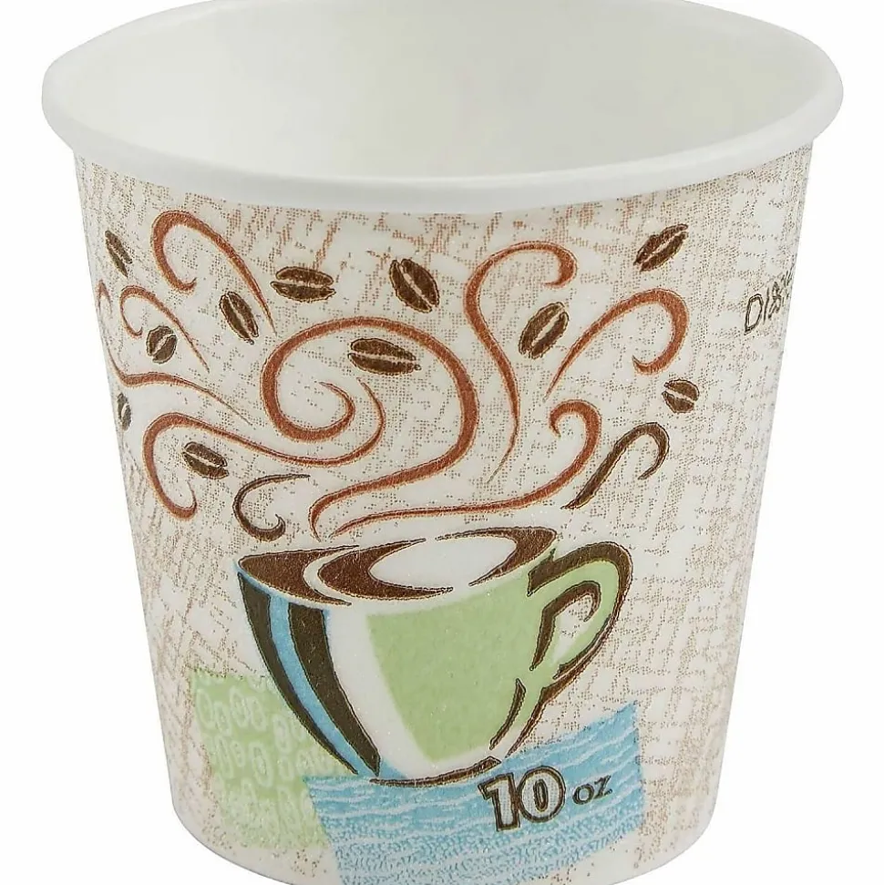Dixie® PerfecTouch Insulated Hot Paper Cups, 10 Fl Oz, Pack Of 25 Cups